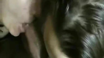 Amateur Swinger Homemade Threesome Blowjob