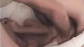 Brunette Swinger Gangbang Threesome with Cum in Mouth and Spitroast