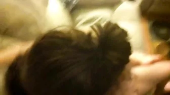 Brunette Cumslut Gets Gangbanged in Homemade Porno with Loaned Cowgirl