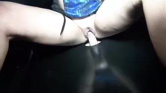 Gloryhole Swingers' MILF Creams Amateur Brunette in Gangbang