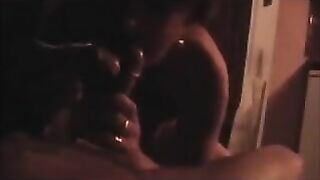 Married MILF Hot Wife Gets Blown by Two Cocks in Amateur Group Sex
