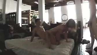 Amateur Gangbang Foursome with Double Penetration Anal Sex Party