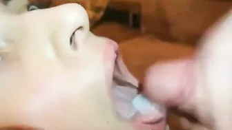 Thick Oozing Loads in Mouth & Group Sex with Brunette Slut Thick Oozing Loads in Mouth & Group Sex with Brunette Slut