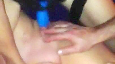 Married MILF takes on Strapon with Bisexual Wife in Homemade Threesome