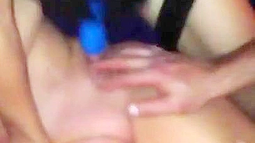 Married MILF takes on Strapon with Bisexual Wife in Homemade Threesome