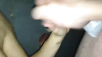 Blonde Cumslut Wife Gets Facials Through Glory Hole in Homemade Swinger Porn