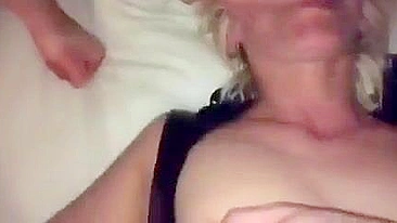 Blonde MILF Gets Gangbanged by Cuckold Hubby Friends in Amateur Wife Swinger Group Sex