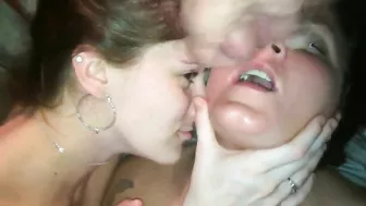 Homemade Threesome Blowjob Amateur Cum Swap