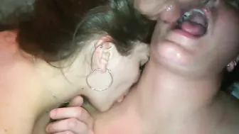 Homemade Threesome Blowjob Amateur Cum Swap