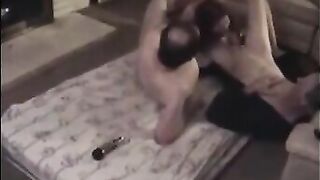 Chubby MILF Wife Amateur Threesome with Cuckold Hubby and Swingers