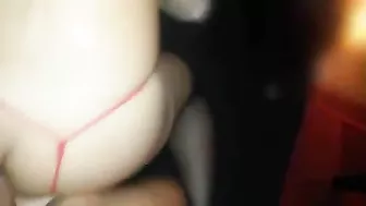 Wife Double Stuffed in Amateur Threesome with Anal and DP