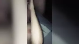 Amateur Brunette Gets Gangbanged in Homemade Threesome #Wife, #3some