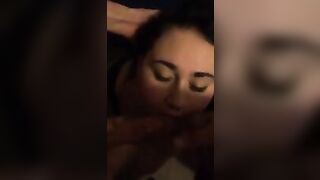 Wife Wild Threesome with Hubby & Buddy - Cum-Filled Facial!