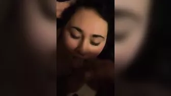 Wife Wild Threesome with Hubby & Buddy - Cum-Filled Facial!