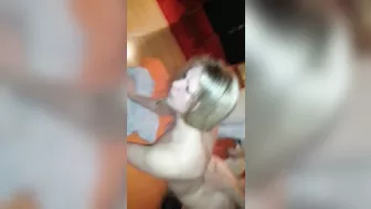 Blonde MILF Gets Gangbanged in Homemade Threesome with Amateur Swingers