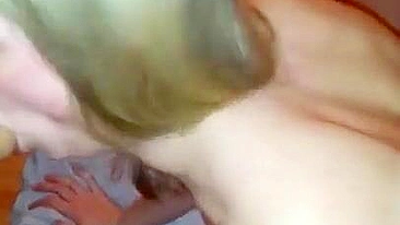Blonde MILF Gets Gangbanged in Homemade Threesome with Amateur Swingers
