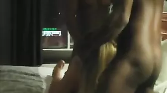 Interracial Threesome with Big Black Cocks - Hotwife Lori Amateur Group Sex