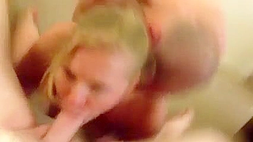 Blonde Wife Wild Group Sex with Cuckold Hubby and Two Hot Swingers