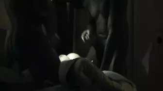 Shy & Lewd Wife BBC Gangbang & Cum Swallowing Threesome