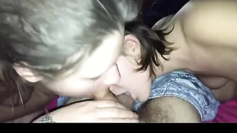 Amateur Threesome Blowjob Cumshot Sucking Homemade Porn