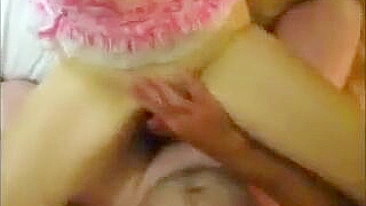Brunette Wife Creamy Threesome Gangbang with Swinging Couple
