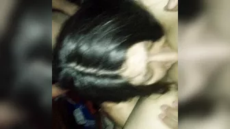 Amateur Threesome with Bisexual Girlfriends and Lesbian Oral Sex