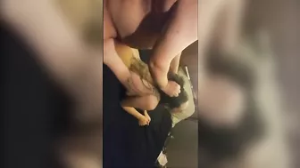 Homemade Wife Threesome with Two Dicks and Cuckold Hubby