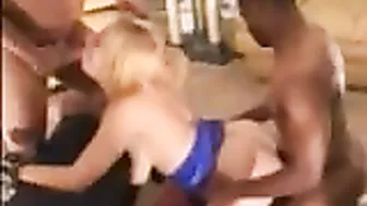 Interracial Gangbang - White Wife Cuckold Fantasy Fulfilled