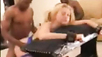 Interracial Gangbang - White Wife Cuckold Fantasy Fulfilled