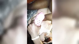 Interracial Gangbang with Busty Chubby Amateur and Big Black Cock