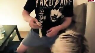 Blonde Amateur Threesome Cumshot Facial Gangbang Group Sex