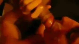 Blonde Nympho Homemade Threesome with Cum in Mouth and Facials