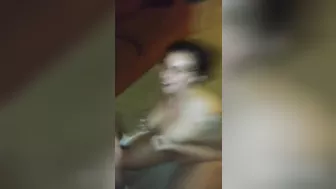 Married MILF Gets Double Facial in Amateur Threesome with Swingers