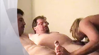 Blonde MILF Swings with Two Lovers in Homemade Threesome