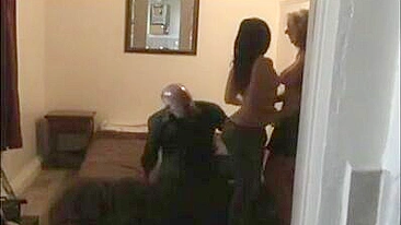 College Swinger Wife Bisexual Threesome with Teen and Hubby