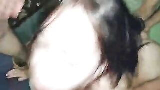 College Nympho Homemade Threesome with Spitroast & Facials
