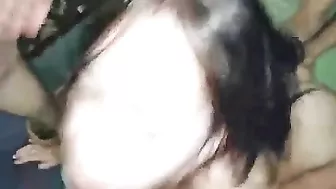 College Nympho Homemade Threesome with Spitroast & Facials