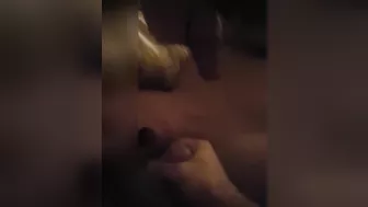 Melanie CIM Facial with Two Loads - Amateur Threesome Hotwife Swinger