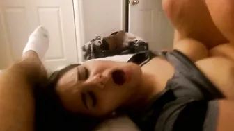 Amateur Threesome with Big Booty Brunettes Ends in Creamy Facials