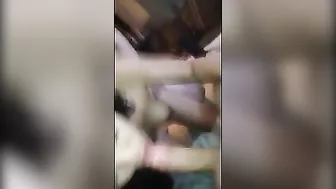 Amateur Brunette Threesome Gangbang Homemade Swinger Video