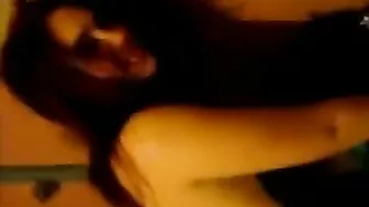 College Brunettes' Wild Threesome Facial Gangbang