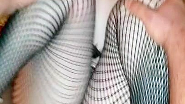 Brunette MILF in Amateur Threesome with Two Cocks & Three Cumshots