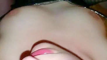 Brunette MILF in Amateur Threesome with Two Cocks & Three Cumshots