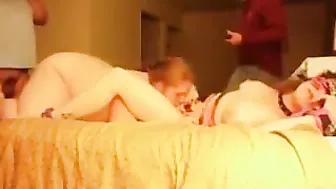 Shy & Unsatisfied Wife Lesbian Swinger Group Sex Amateur Eats Pussy Bisexual Milf