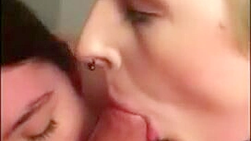 Homemade Threesome with Cum-Filled Blowjobs