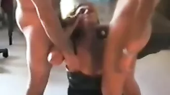 Mature Hotwife Double Facial Cum Swallowing Gangbang Threesome