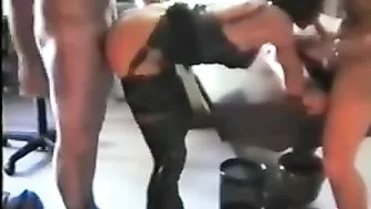 Mature Hotwife Double Facial Cum Swallowing Gangbang Threesome