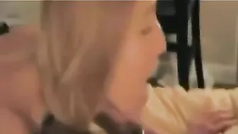 Interracial Gangbang with Blonde Milf and Big Black Cocks