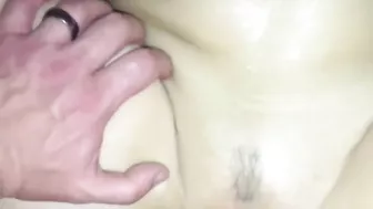 Homemade Christmas Threesome with Hot Wife and Boy Toy