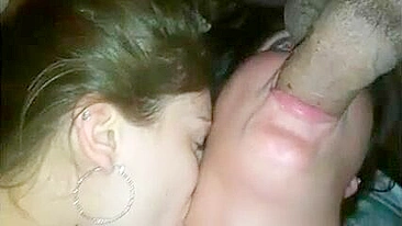 Wife Bisexual Threesome with BFF & Pussy Licking